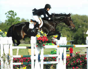 Vita Flex Pro Victory Team rider Patty Stovel competing at Ocala with Carigor Z