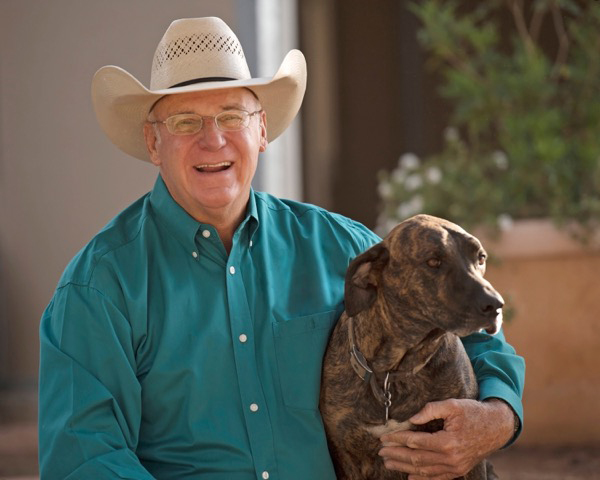 Al Dunning and dog