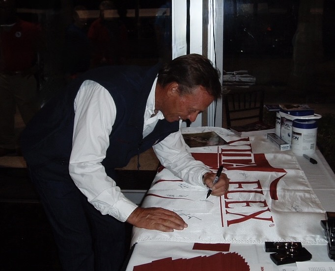 Todd flag signing