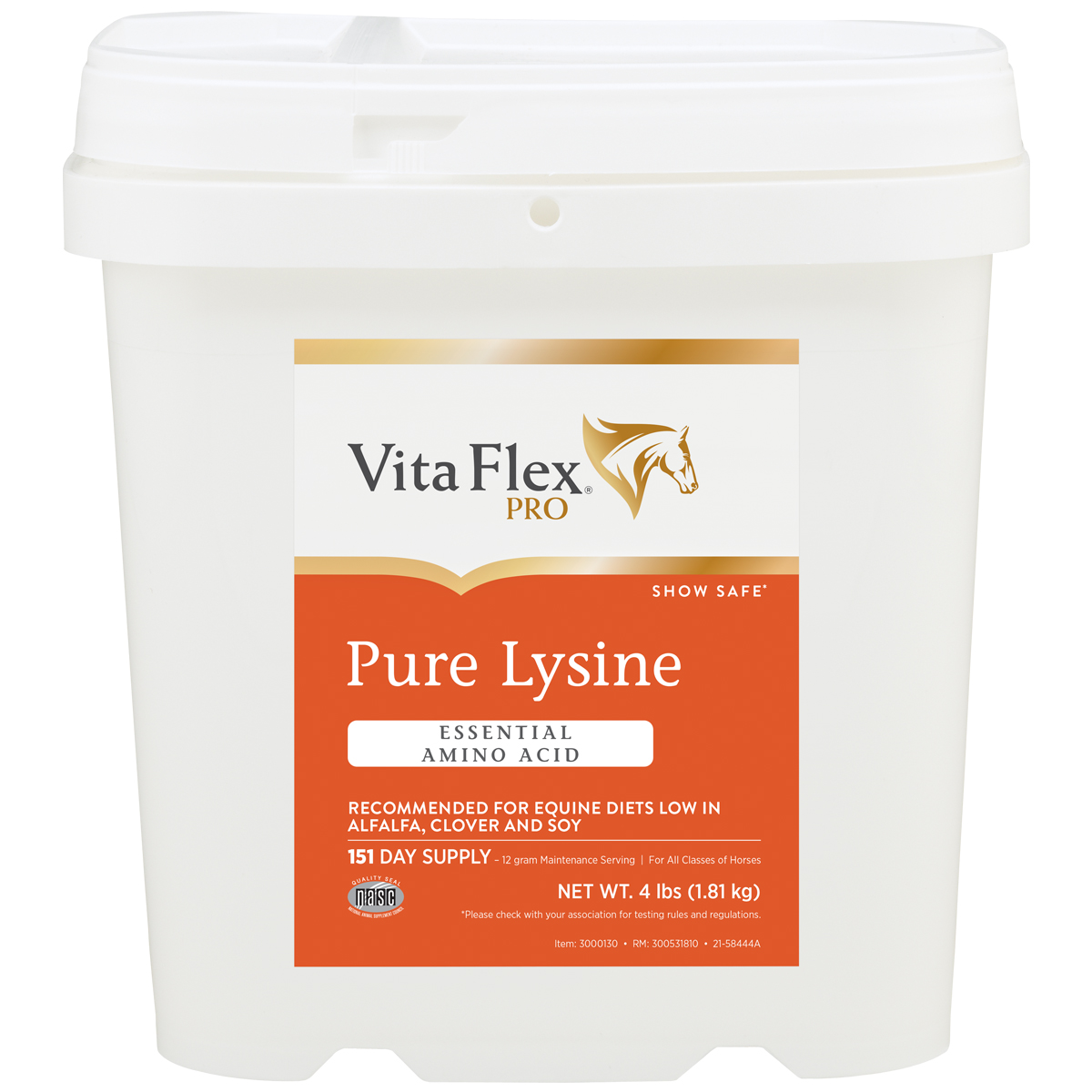 Vita Flex Pro Pure Lysine 4lb bucket