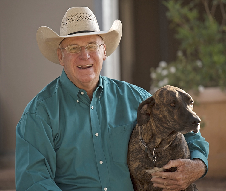 al Dunninig and his dog
