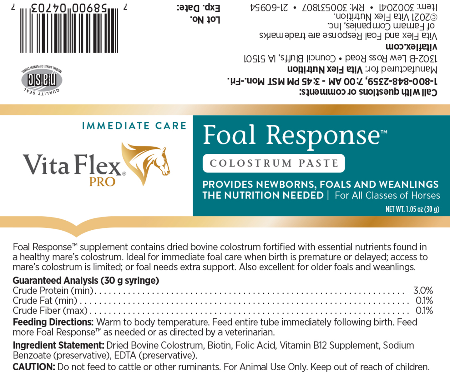 Foal Response - Horse Supplement For Newborns, Older Foals and ...